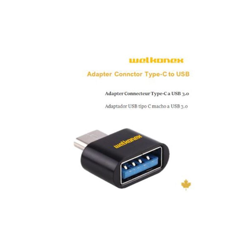 GENERICO - ADAPTADOR OTG TIPO C A USB HEMBRA WELKONEX