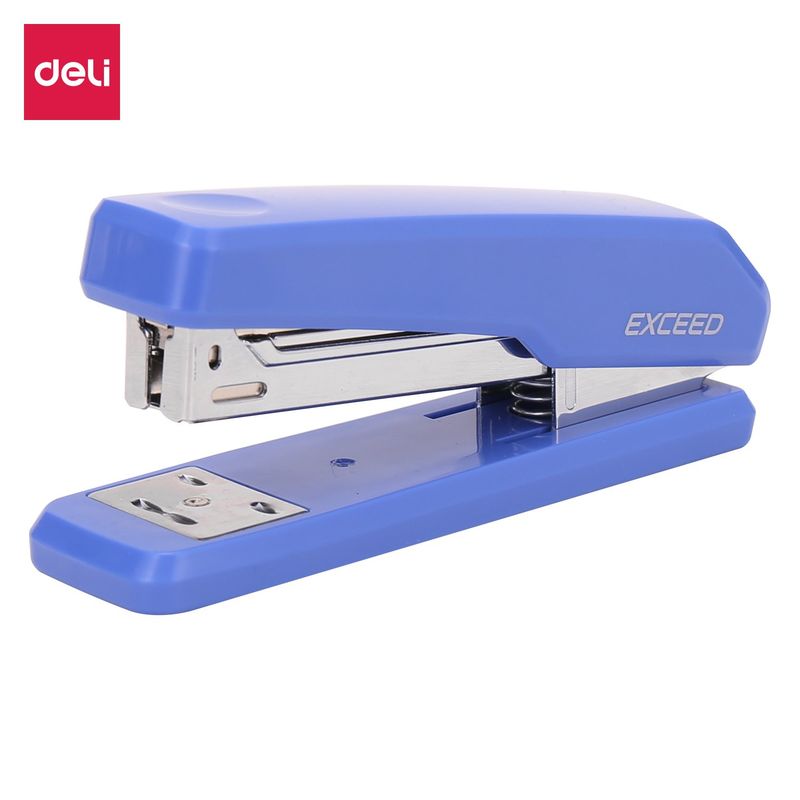 DELI - Corchetera metálica resistente 123x37x52 mm 25 hojas azul