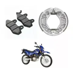 GENERICO - Kit De Frenos Moto Euromot Gxt 200 Pastilla + Balata