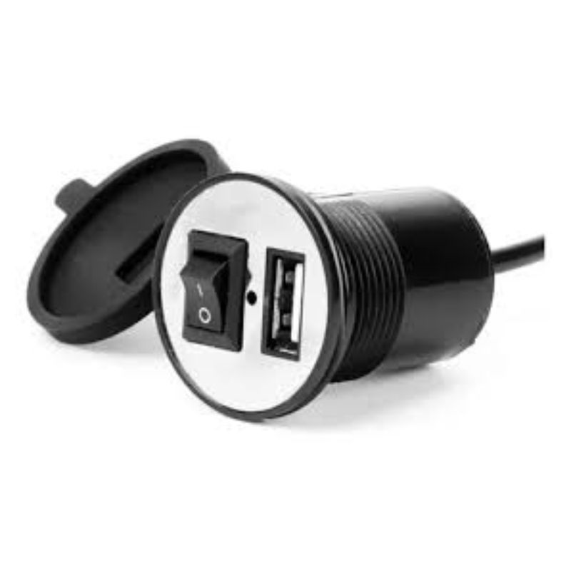 GENERICO - Cargador USB para moto 12v A 24v 5v 2.1 A para manubrio