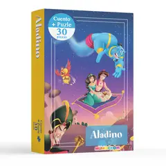 MUNDICROM - Libro Infantil Cuento Aladino + Puzle 30 Piezas
