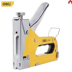 DELI - Engrapadora de Mano 3 en 1 de Metal con Repuesto