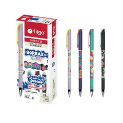 FILGO - PACK 2 Lápiz gel borrable roller Azul Diseño Borrax SE GO