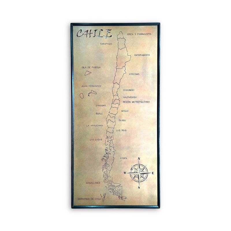 GENERICO - Mapa de Chile Regional con Retroiluminación