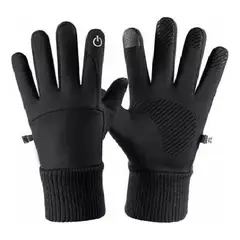 GENERICO - Guantes De Moto Termicos Touch Talla Xl Color Negro