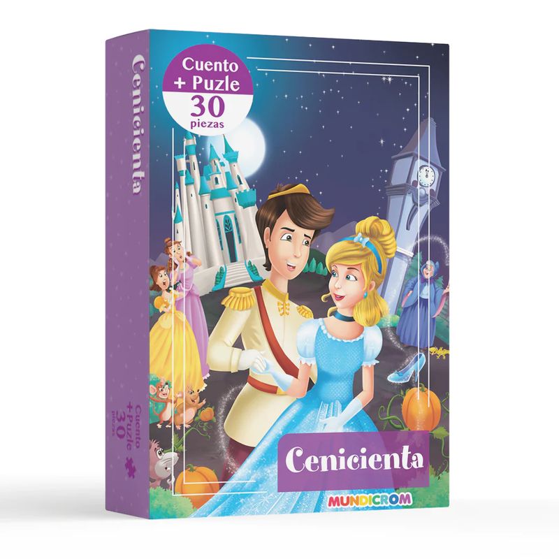 MUNDICROM - Libro Infantil Cuento Cenicienta + Puzle 30 Piezas Mundicrom