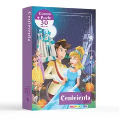 MUNDICROM - Libro Infantil Cuento Cenicienta + Puzle 30 Piezas