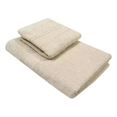 PALERMO - Set 2 Toallas Color Beige - S0744B
