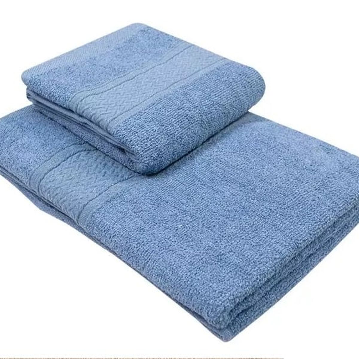 PALERMO - Set 2 Toallas Color Celeste - S0744C