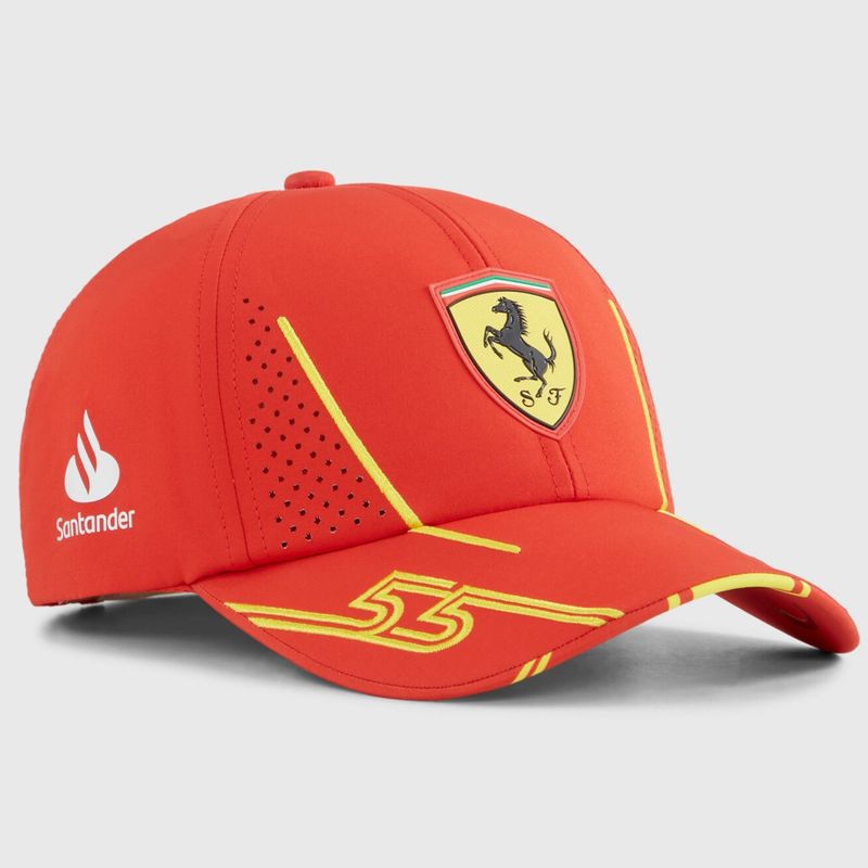 SCUDERIA FERRARI - Gorro Jockey Oficial Scuderia Ferrari F1 Carlos Sainz 2024