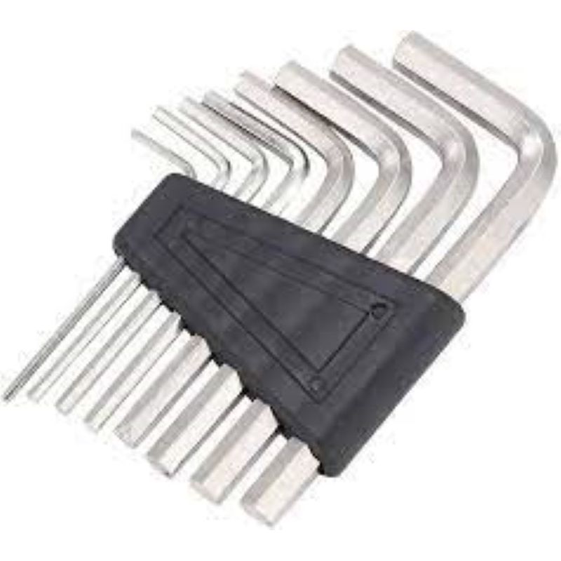 METALFER - Juego Llave Allen 8 Piezas Cromada Makawa