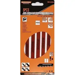 METALFER - Set Juego Hojas Para Sierra Caladora 5 Piezas Tipo U