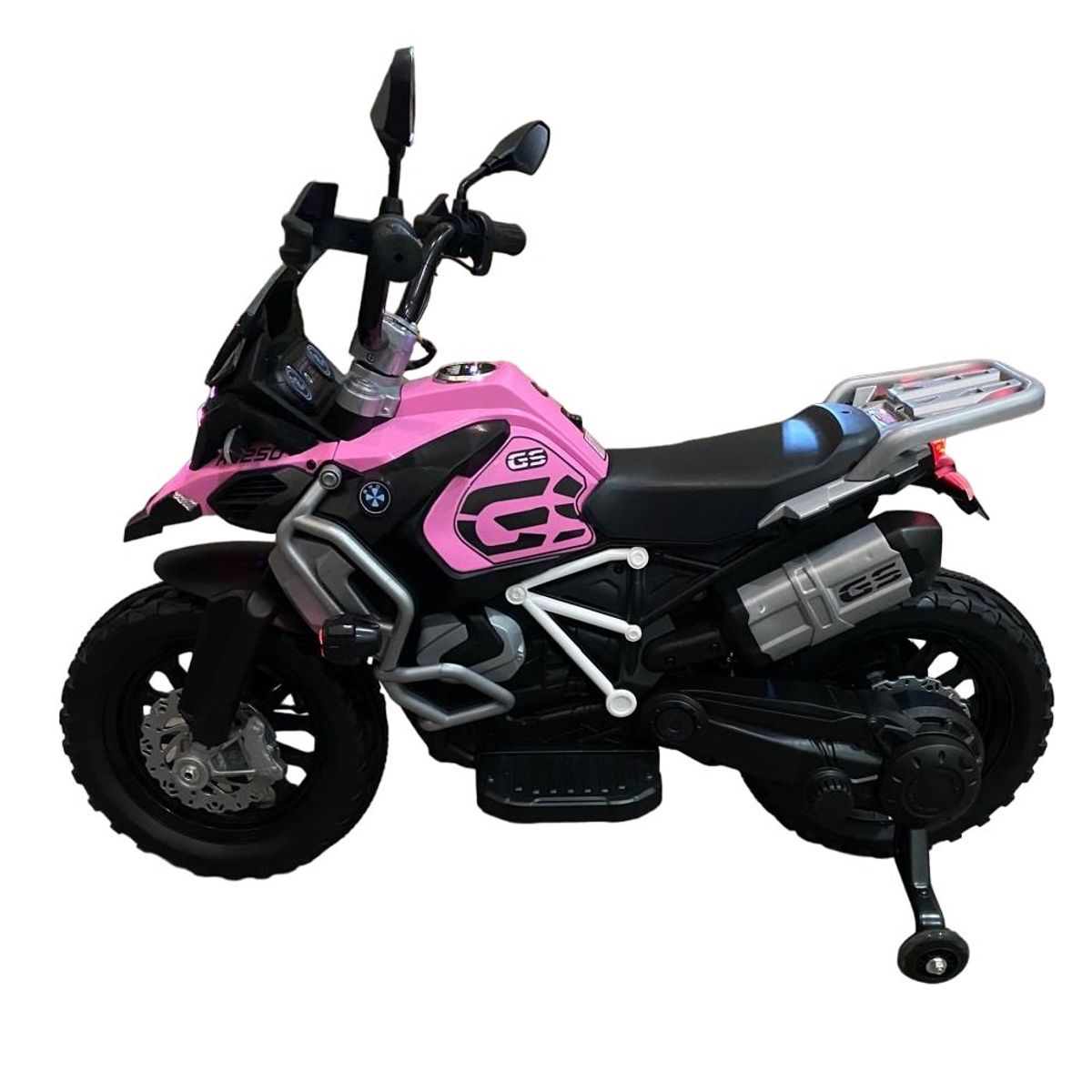 ABMTOYS - Moto a Batería Estilo GS1250 XL12V Acelerador Puño Rosada