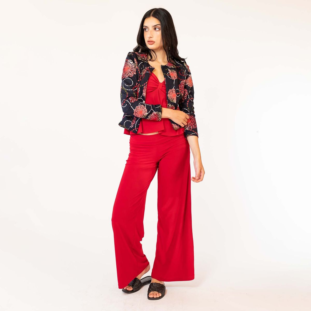 NATALIA SEGUEL - Chaqueta Grabriela Azul Pajaritos Natalia Seguel.