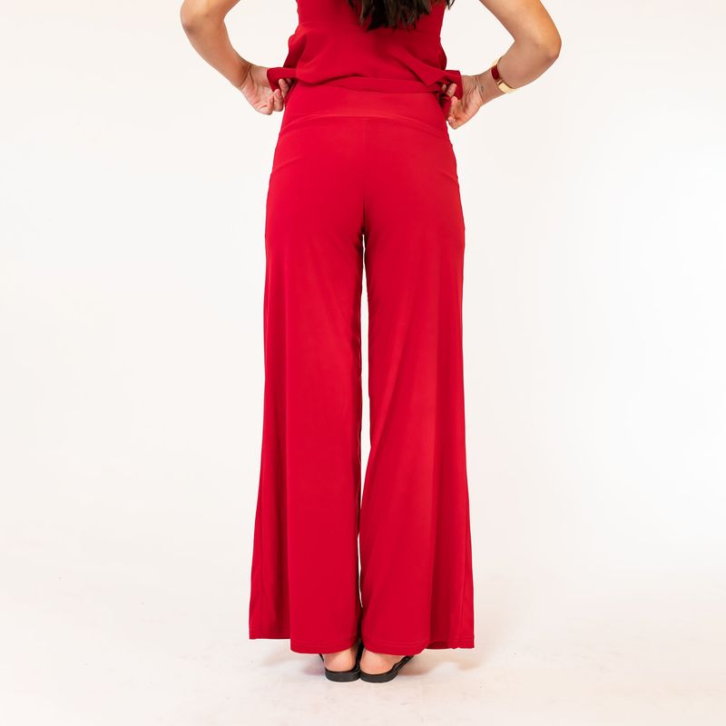 NATALIA SEGUEL - Palazzo Pantalón Rojo Natalia Seguel