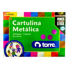 TORRE - Bolson Cartulina Metalica 7 Colores 10 Pliegos. Imagia
