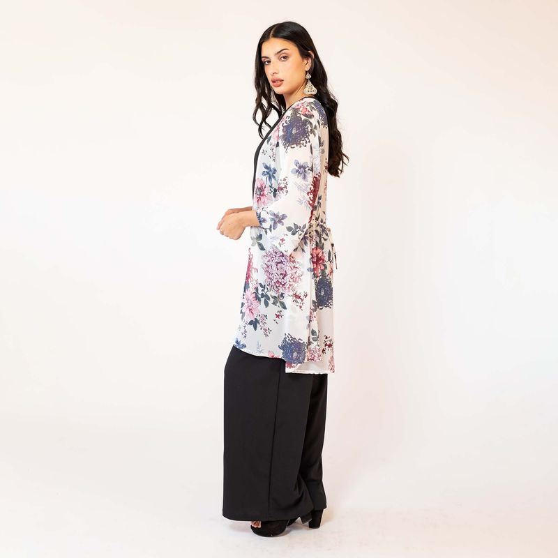 NATALIA SEGUEL - Kimono Blanco Flores Natalia Seguel