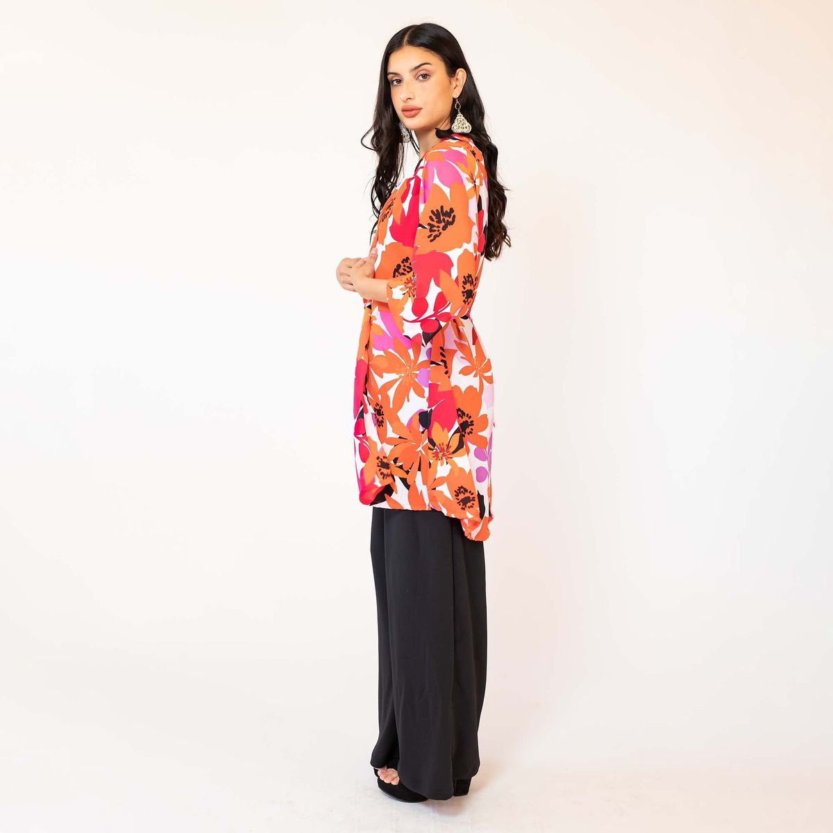 NATALIA SEGUEL - Kimono Naranjo Flores Natalia Seguel