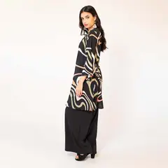 NATALIA SEGUEL - Kimono Negro Lineas