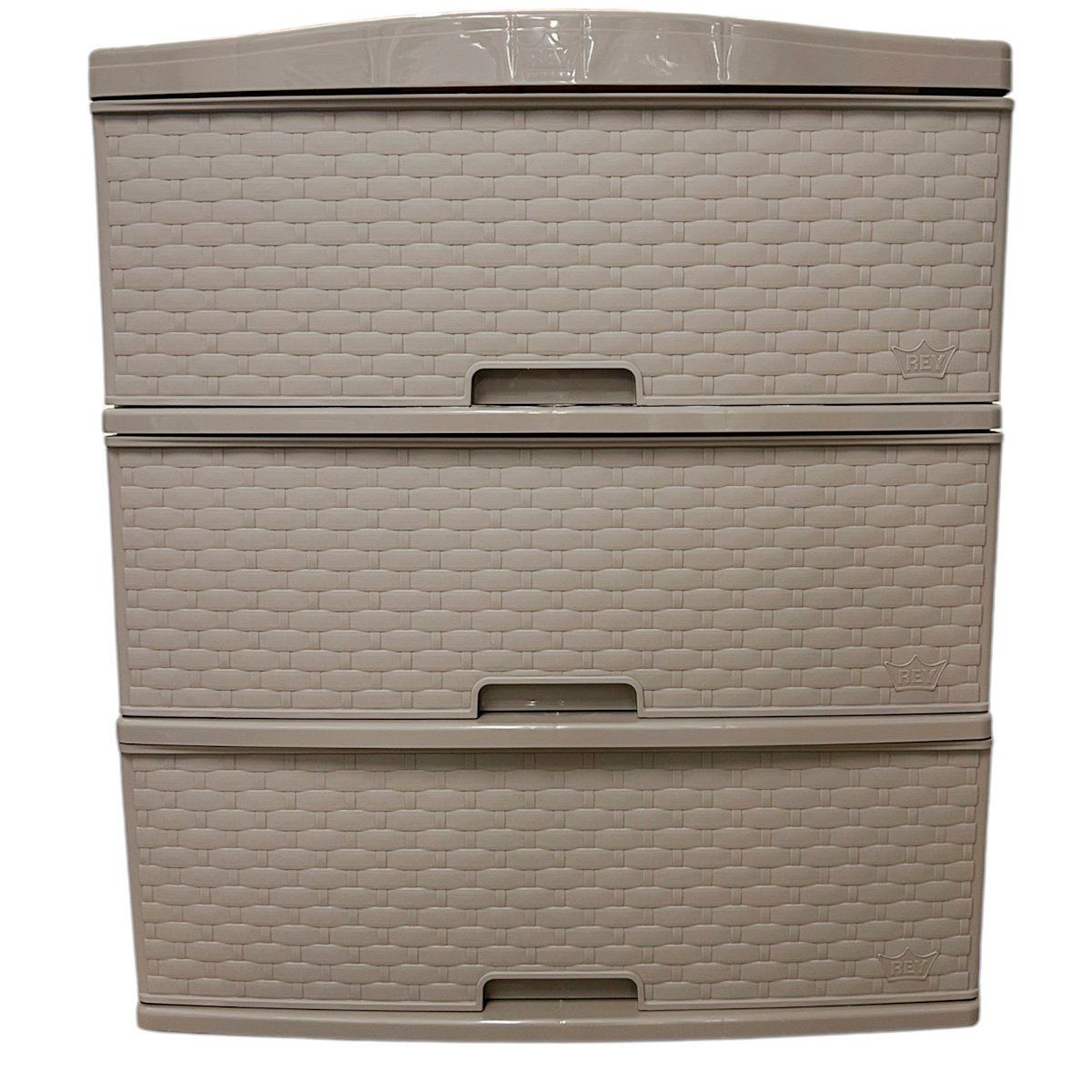 REYPLAST - Cajones De 3 Niveles Multiusos Gavetero Cómoda 3 Pisos