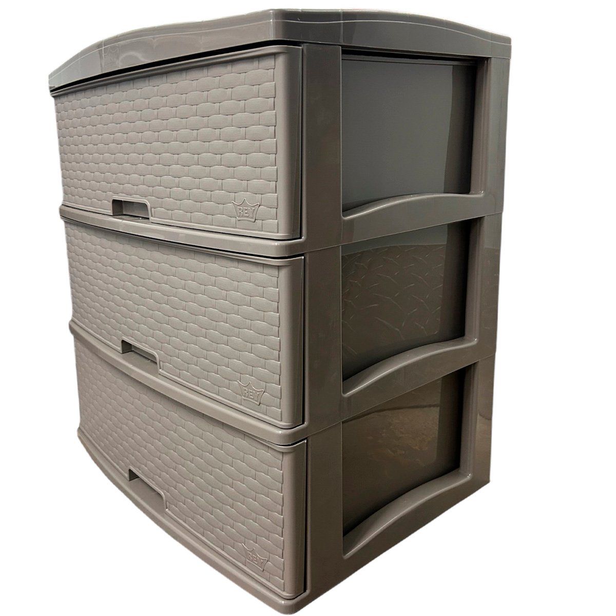 REYPLAST - Cajones De 3 Niveles Multiusos Gavetero Cómoda 3 Pisos