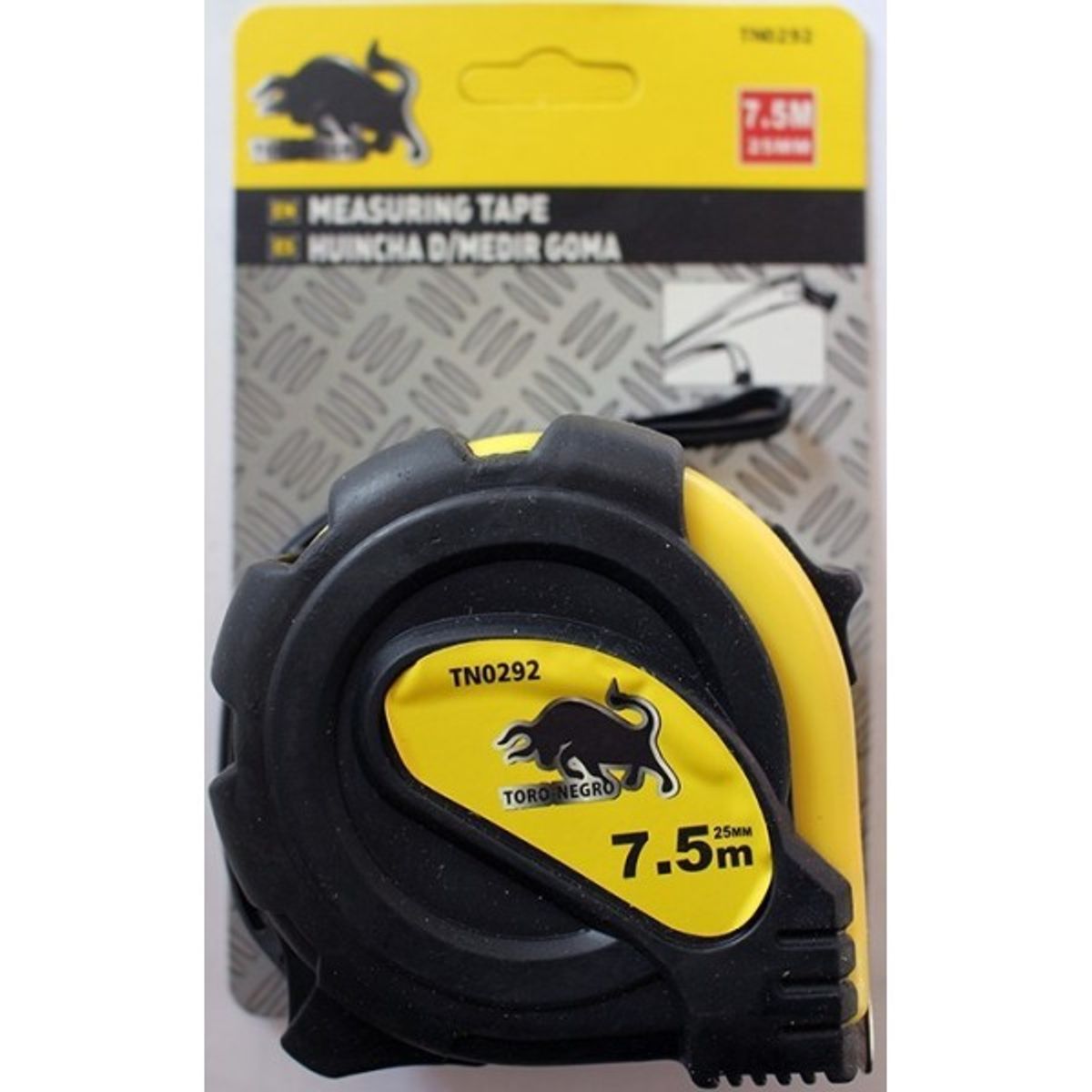 GENERICO - Huincha de medir toro negro 7 ,5mts x 25mm