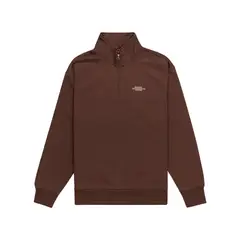 ELEMENT - Polerón Hombre Cornell Skate Half Zip Café