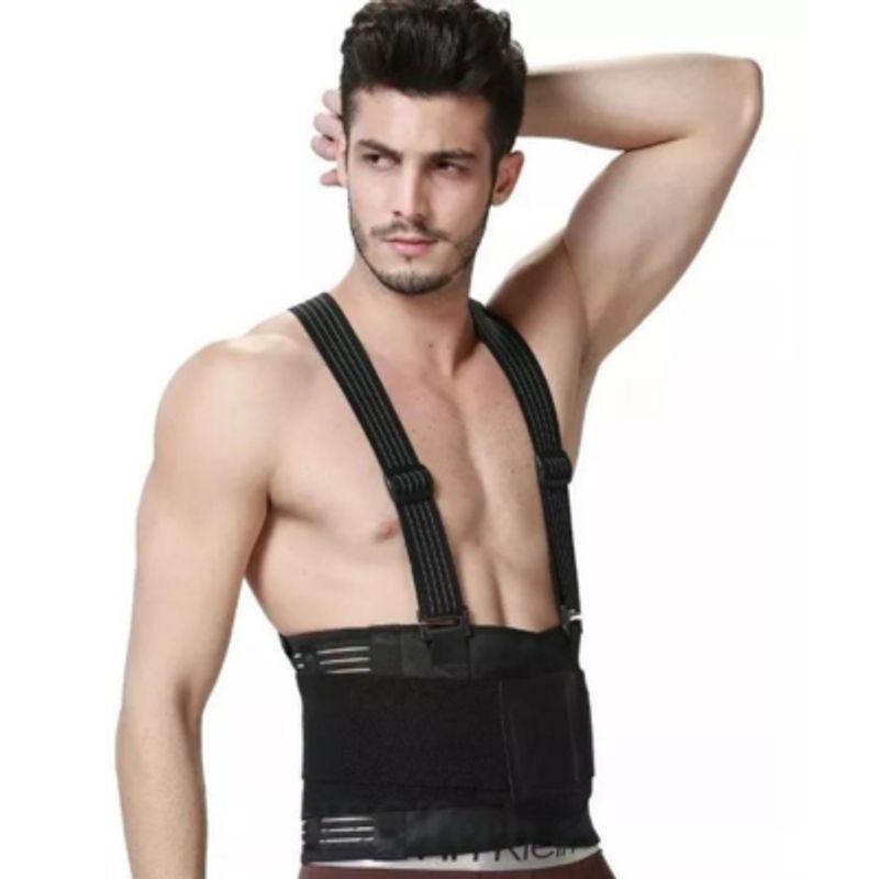 GENERICO - Faja Lumbar Industrial Trabajo Tirantes Seguridad