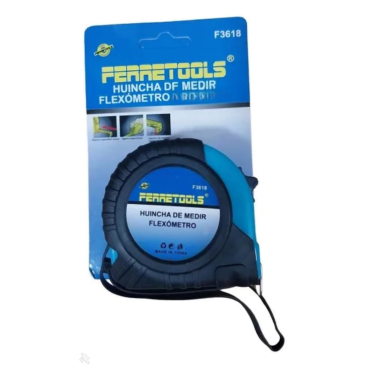 GENERICO - Huincha De Medir Flexometro Ergonomica 3mt X 19mm