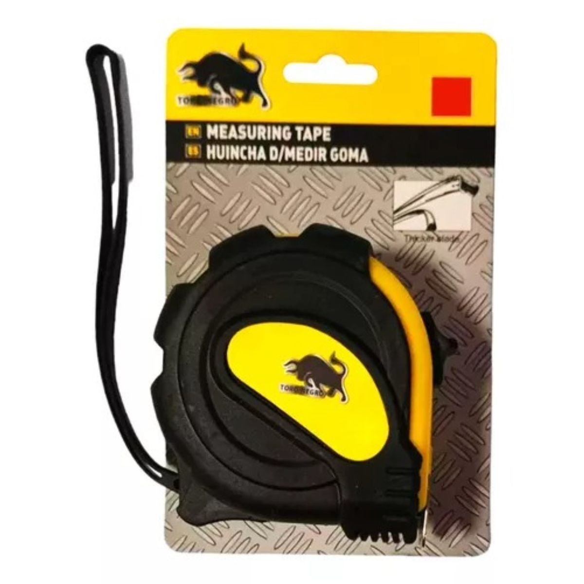 GENERICO - Huincha de medir toro negro 3mts x 16mm