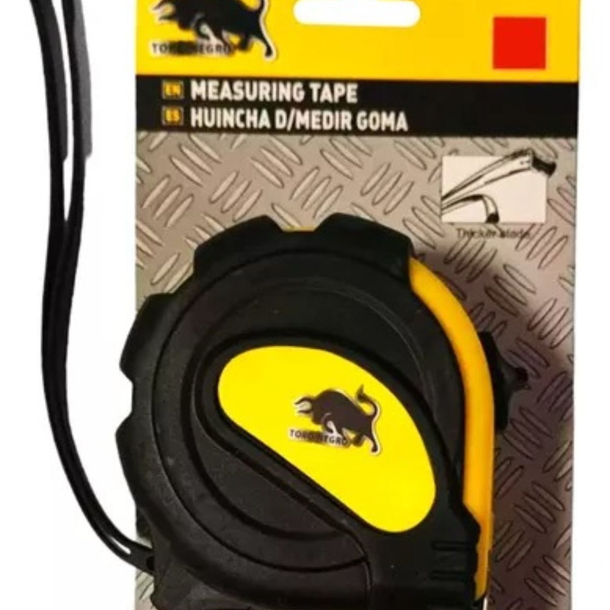 GENERICO - Huincha de medir toro negro 10mts x 25mm