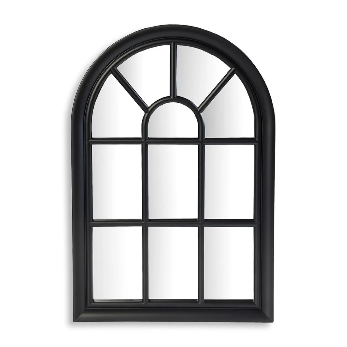 GENERICO - Espejo Catedral Negro 56cm Taller Sin Fronteras