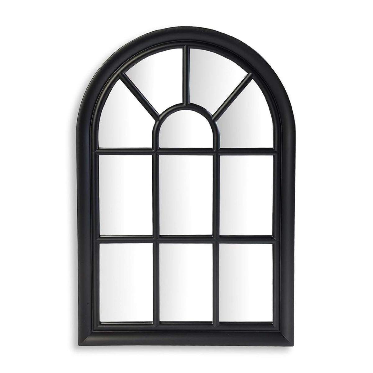 GENERICO - Espejo Catedral Negro 56cm Taller Sin Fronteras