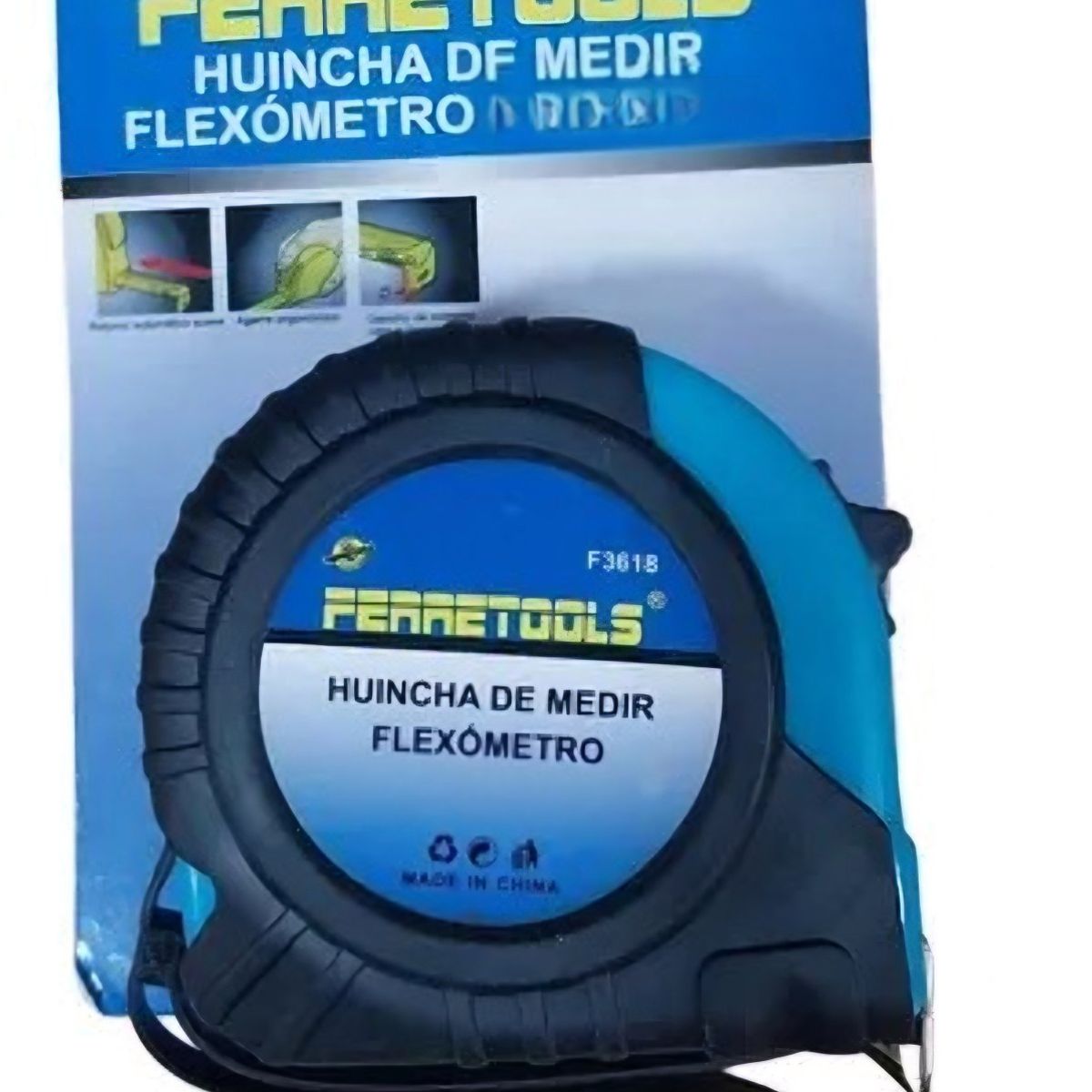 GENERICO - HUINCHA DE MEDIR 5 Mts X 25mm CON GOMA
