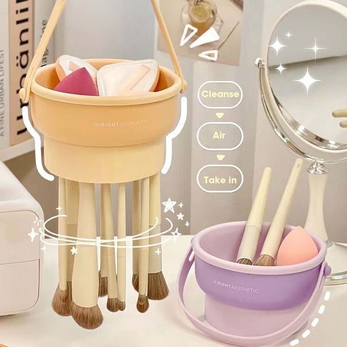 GENERICO - Perchero De Silicona Para Limpieza De Brochas De Maquillaje