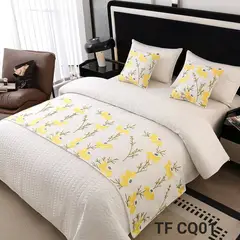 GENERICO - HERMOSOS SET DE PIECERAS BORDADAS CON DOS FUNDAS DE COJIN BORDADOS