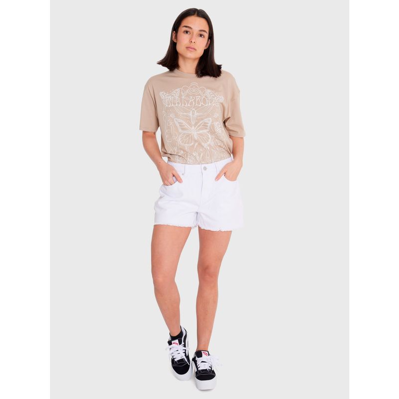 BILLABONG - Short Mujer Summer Vibes Blanco BILLABONG