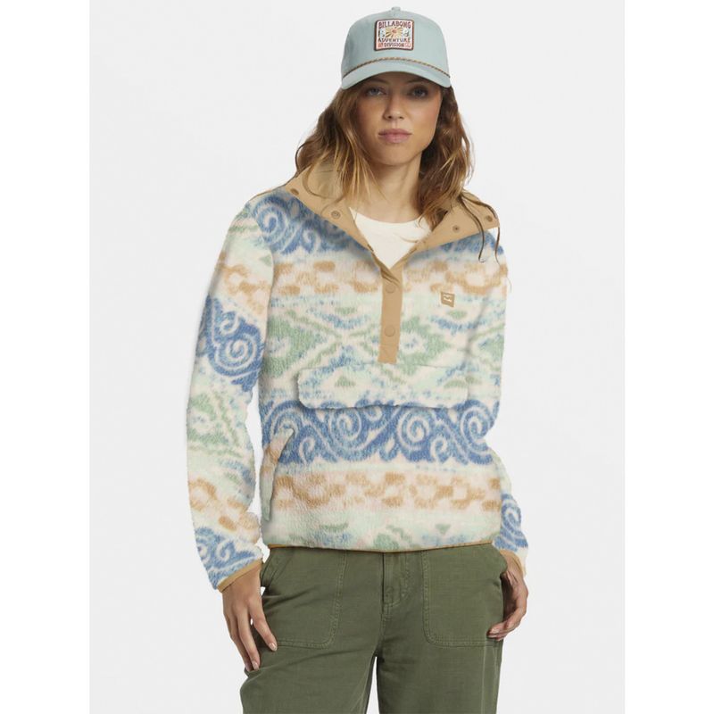 BILLABONG - Polerón Mujer Switchback Pullover I Celeste BILLABONG