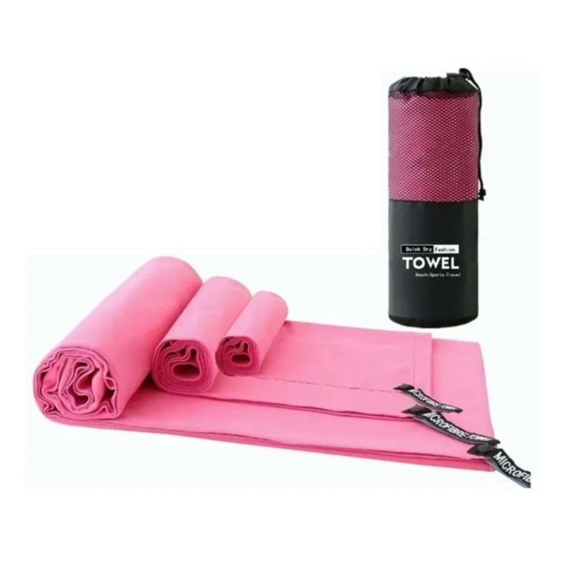 GENERICO - Toalla De Microfibra De Secado Rápido Rosa Deporte
