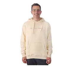 GATE ONE - Poleron Crema Estampado Delantero y Trasero