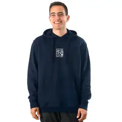 GATE ONE - Poleron Azul Estampado Logo Delantero.