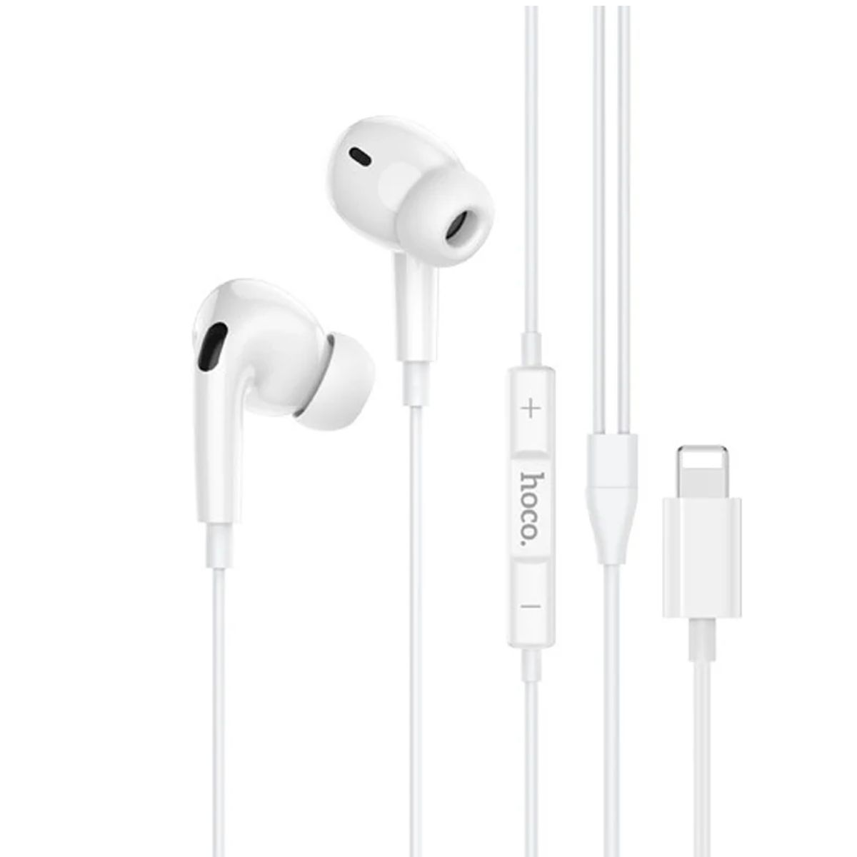 Audífono con cable Hoco M11 Pro LIGHTNING  blanco, marca HOCO - Foto Principal