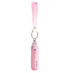 GENERICO - Ventilador De Mano Portátil+ Linterna - Kawaii - USB - Flashing Rabbit