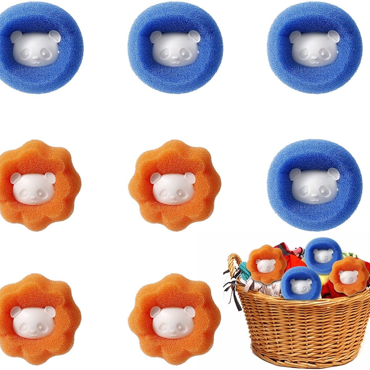 GENERICO - 24pcs Removedor De Pelo Lavadoras Mascotas Reutilizables