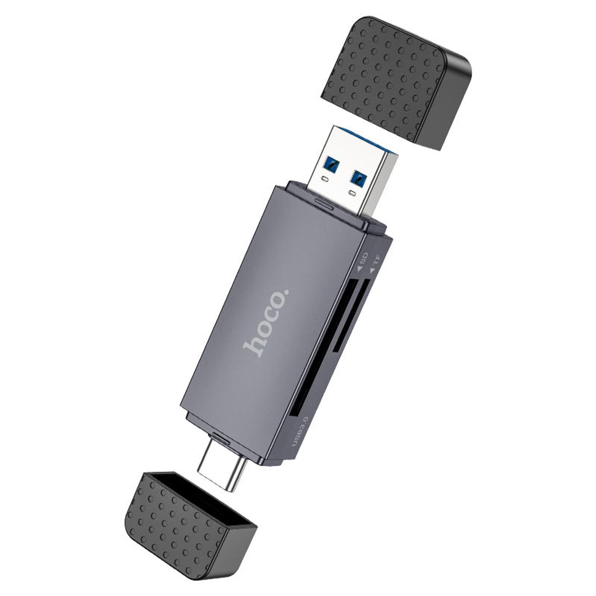 HOCO - Lector de tarjeta micro SD y SSD Hoco HB45 2 en 1