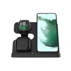 CRUSEC - Cargador Magnético Inalámbrico 3 en 1 Plegable Multifuncional