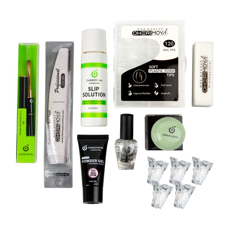 GENERICO - Kit de Polygel Set para Uñas Polygel Negro