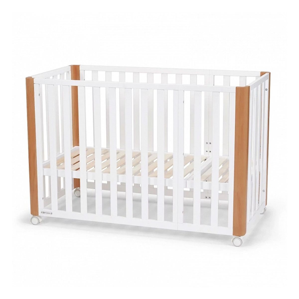 KINDERKRAFT - Cuna de Madera 4 en 1 KOYA Wood Blanco KINDERKRAFT