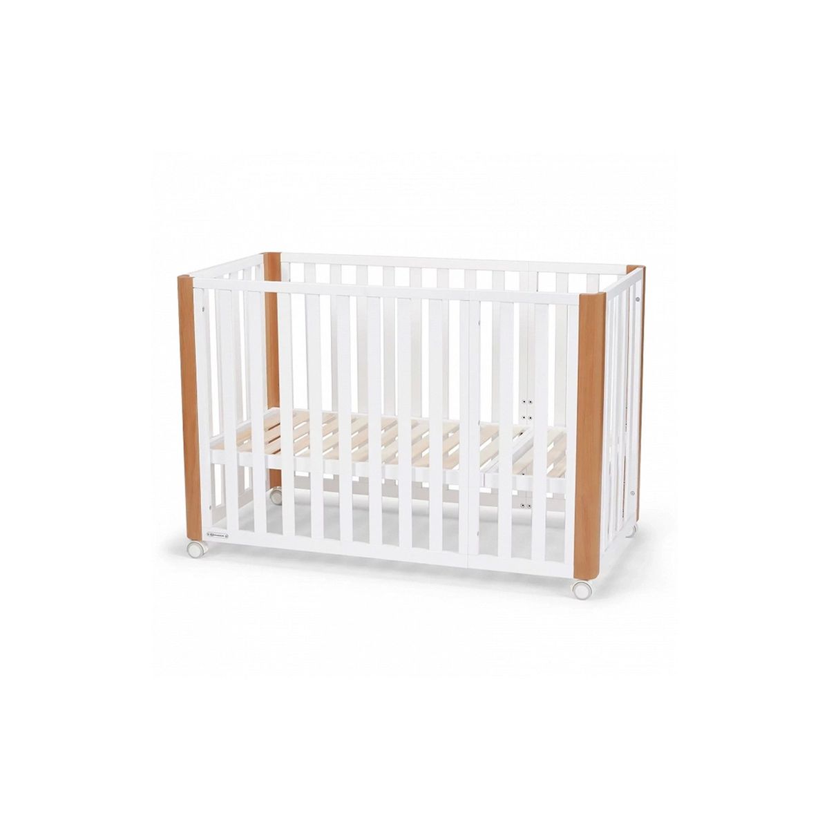 KINDERKRAFT - Cuna de Madera 4 en 1 KOYA Wood Blanco KINDERKRAFT