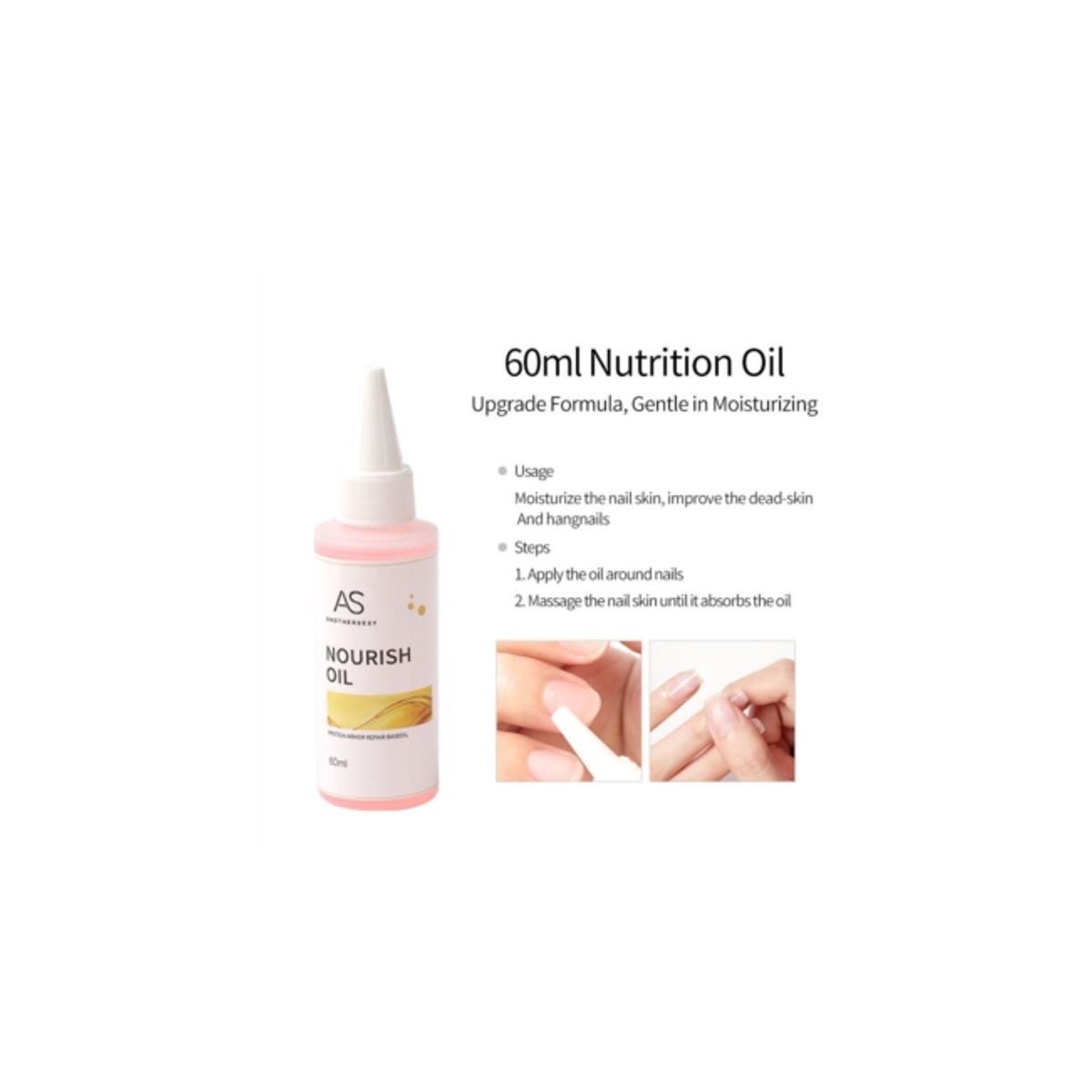 GENERICO - Aceite Cuticula Aroma Rosa 60ml AS